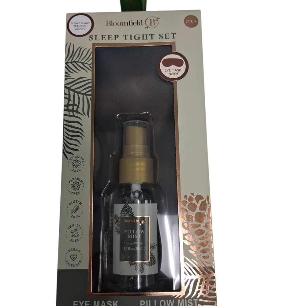 Bloomfield Sleep Tight Set with Eye Mask and Pillow Mist